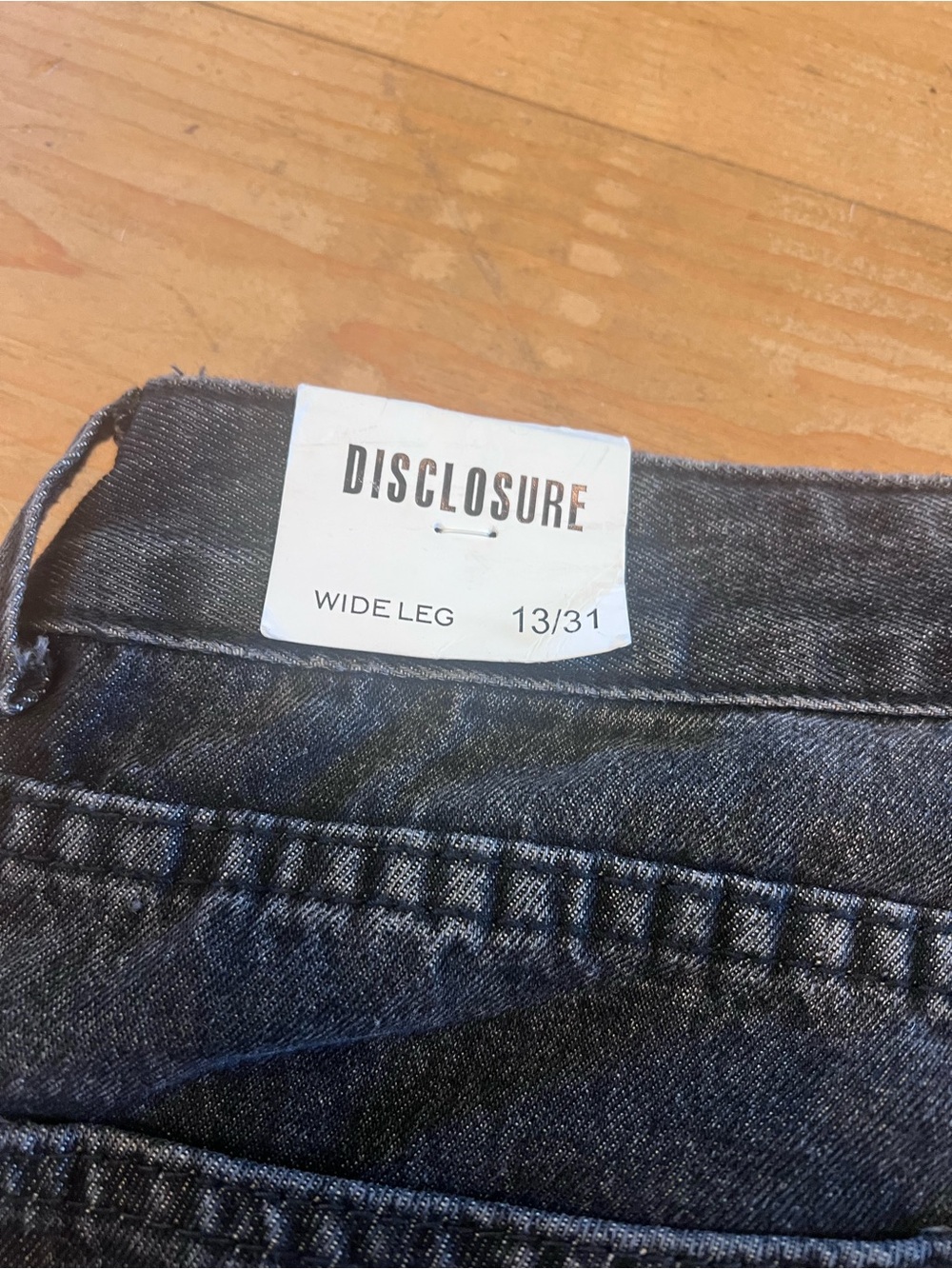 Disclosure Fearless Soul Black Wide-Leg Jeans with Pink/Teal Graphic Streetwear - Picture 7 of 12